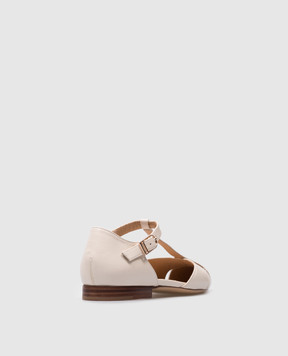 Gabriela Hearst Harlow beige leather ballet flats 3248120SG001