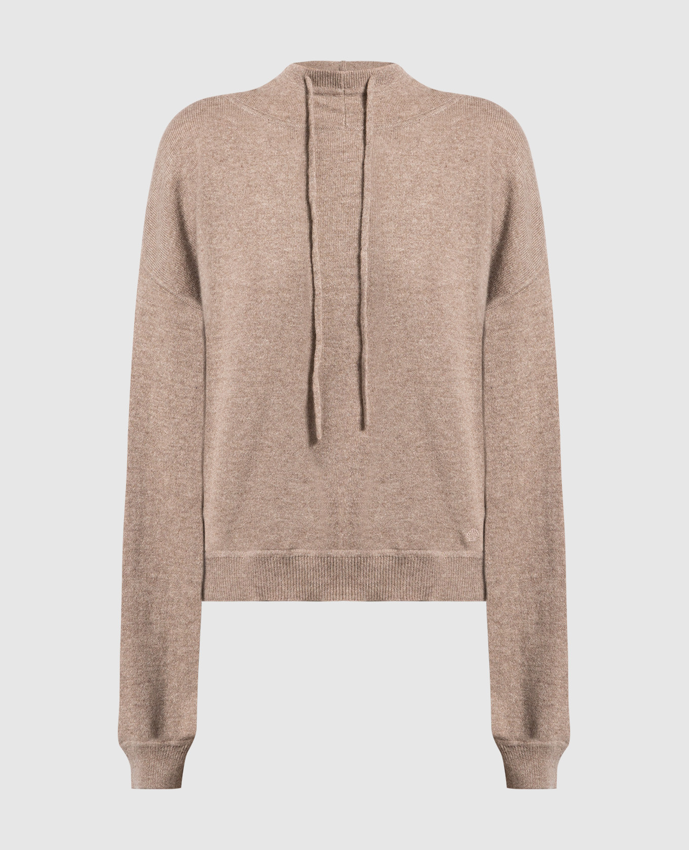 

Brown cashmere hoodie Lou Lou Studio