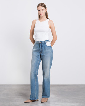 Gauchere Blue boyfriend jeans with a distressed effect P22333030042