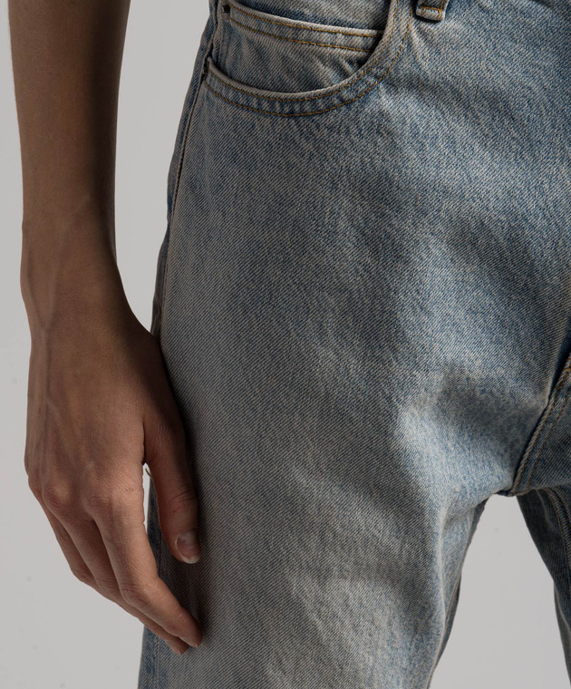 【BALENCIAGA】SS24ブルー フレア ジーンズ デニム 775621TJW79 BALENCIAGA】SS24ブルー フレア ジーンズ デニム 775621TJW79
