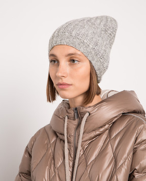 Peserico Gray cap in a textured pattern S36150F0309196