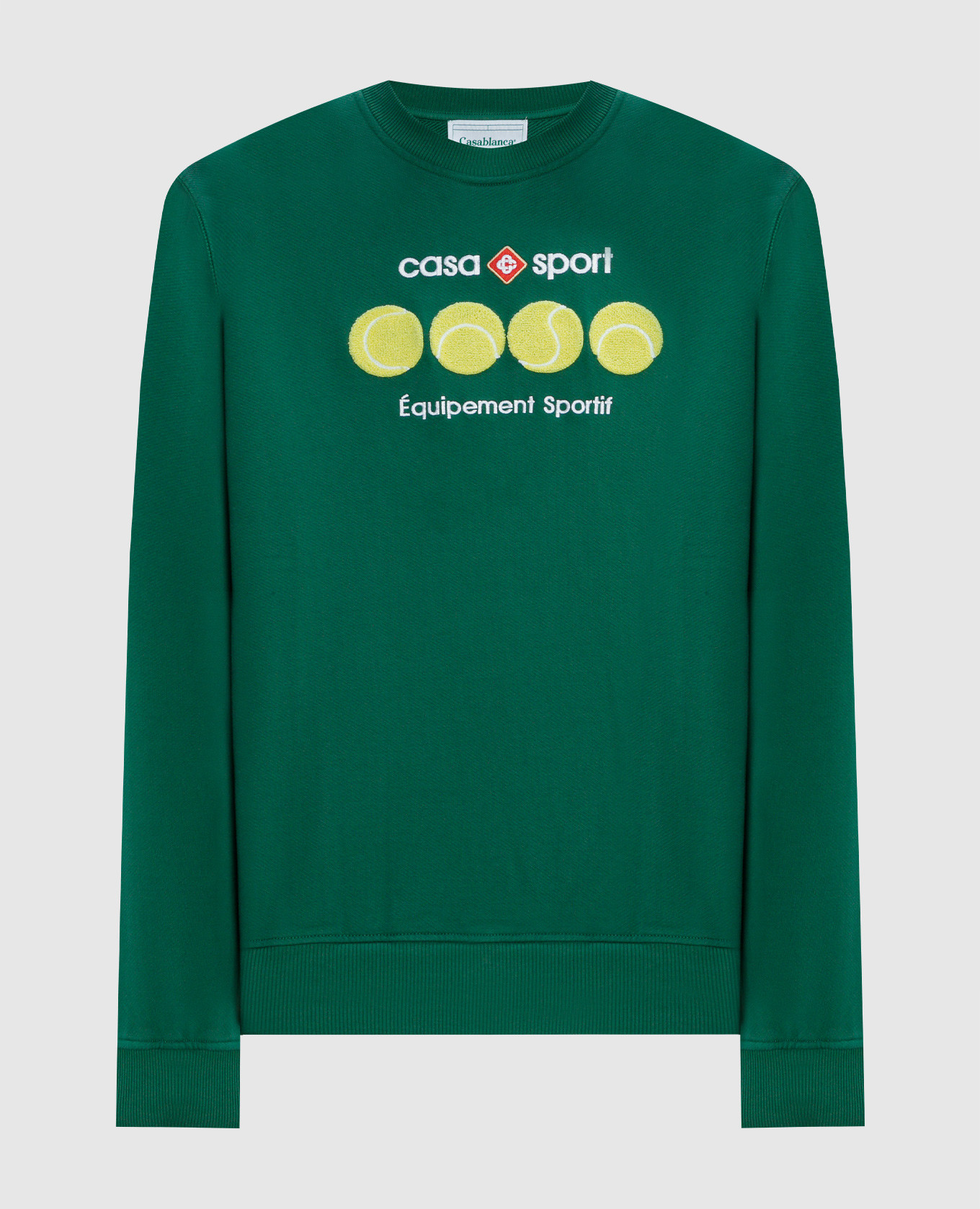 

Green Casa Sport Tennis Balls sweatshirt with logo embroidery Casablanca
