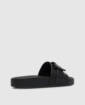 Sergio Rossi Black Jelly sliders with crystals B01030MFI687