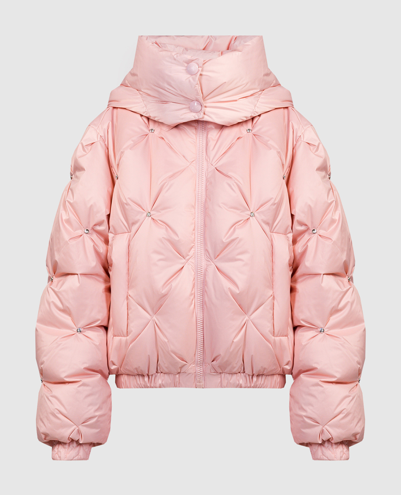 

Pink Glare down jacket with Swarovski crystals Goldbergh, Розовый