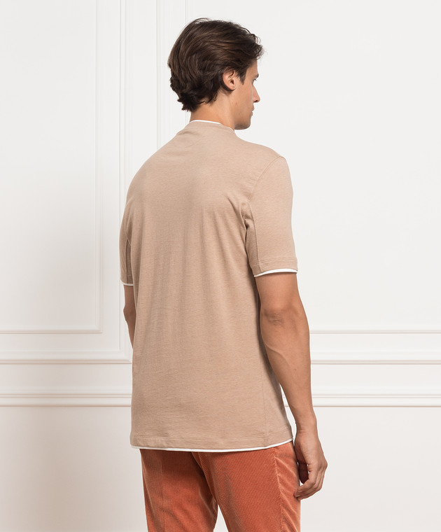 BRUNELLO CUCINELLI ベージュ ポロシャツ ベージュ系 BRUNELLO CUCINELLI(ブルネロクチネリ) ポロシャツ(メンズ