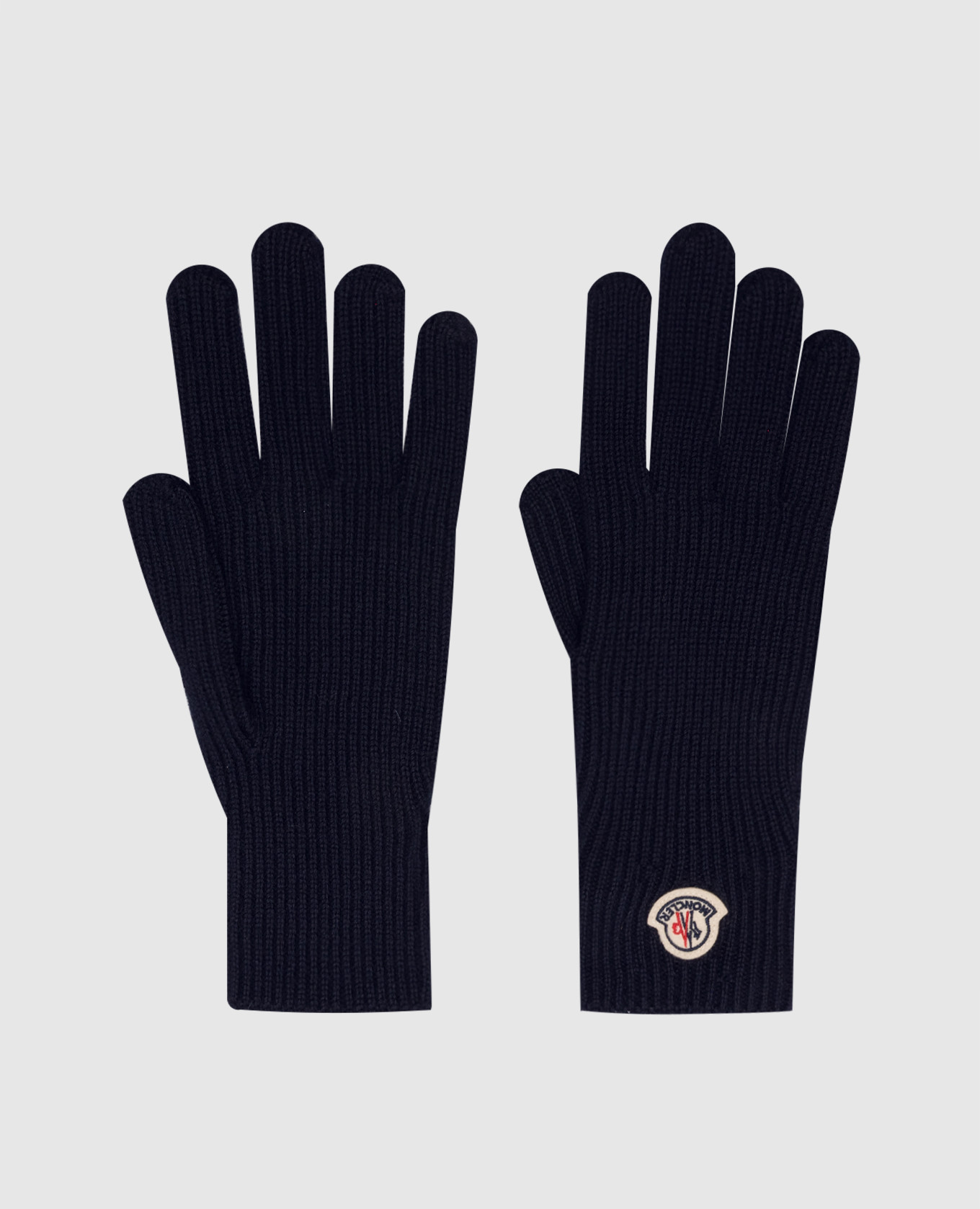 

Blue gloves made of wool Moncler