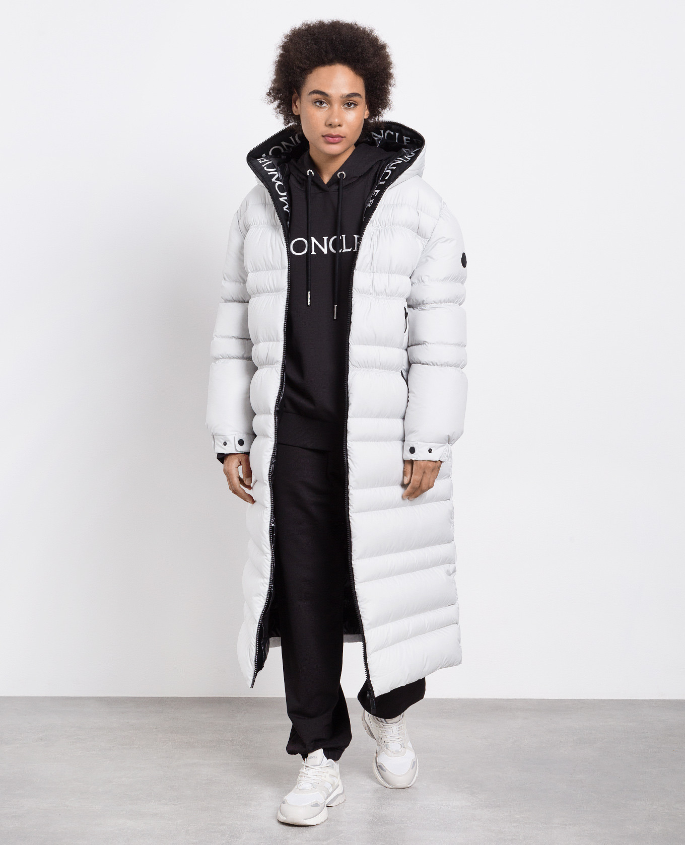 

Tumen gray down jacket with logo Moncler, Blue