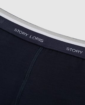 Story Loris Children's blue boxer briefs with logo print 1719846