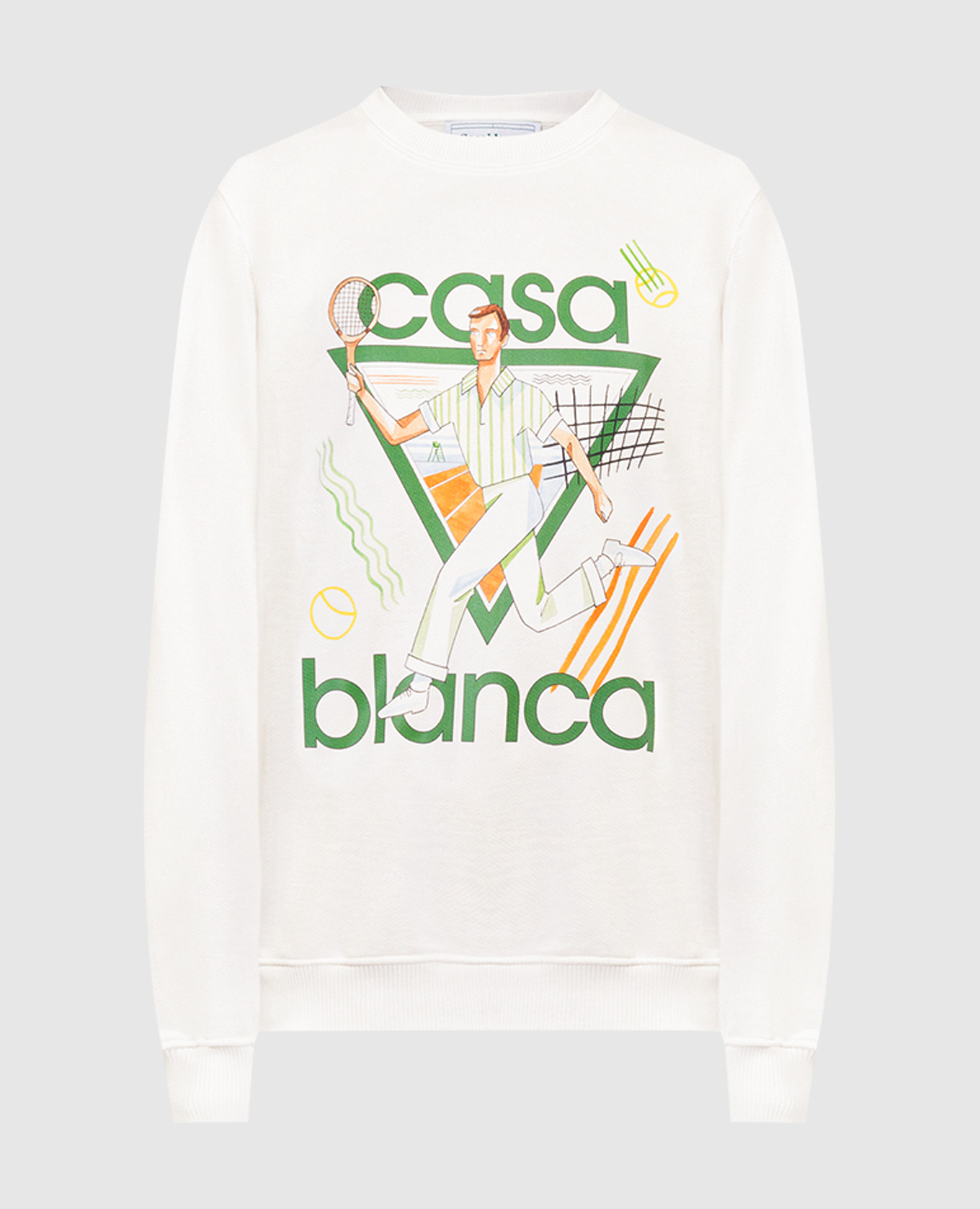 

White sweatshirt with Le Jeu logo print Casablanca