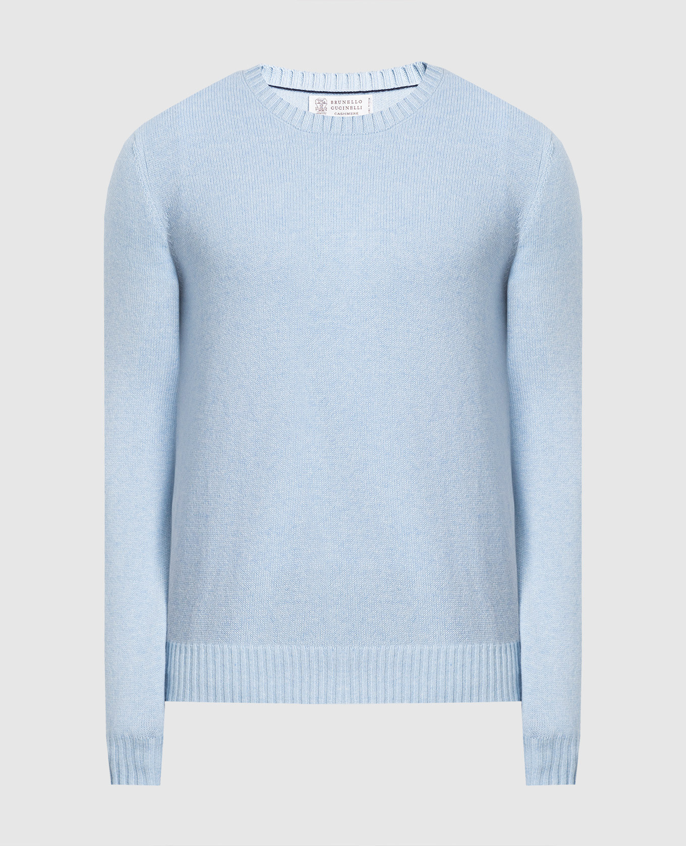 

Blue cashmere jumper Brunello Cucinelli, Голубой