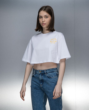 Philosophy di Lorenzo Serafini White t-shirt with logo print A07020756