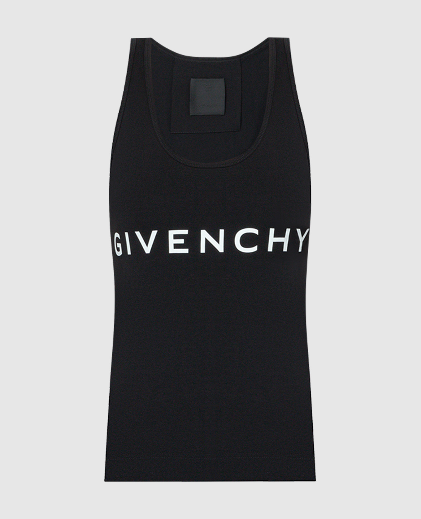 

Black top with logo print Givenchy, Черный