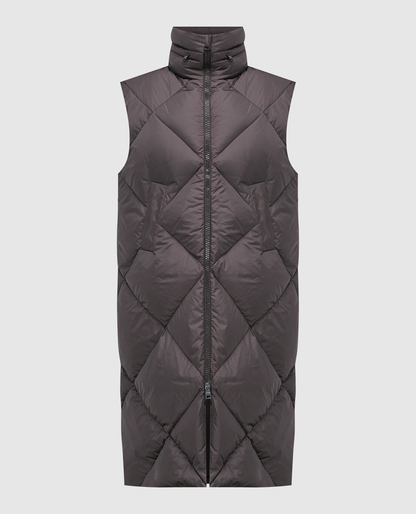 

Gray down vest with logo Herno, Серый