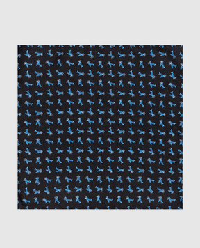 Stefano Ricci Children's black silk set of patterned tie and shawl YDHNG500