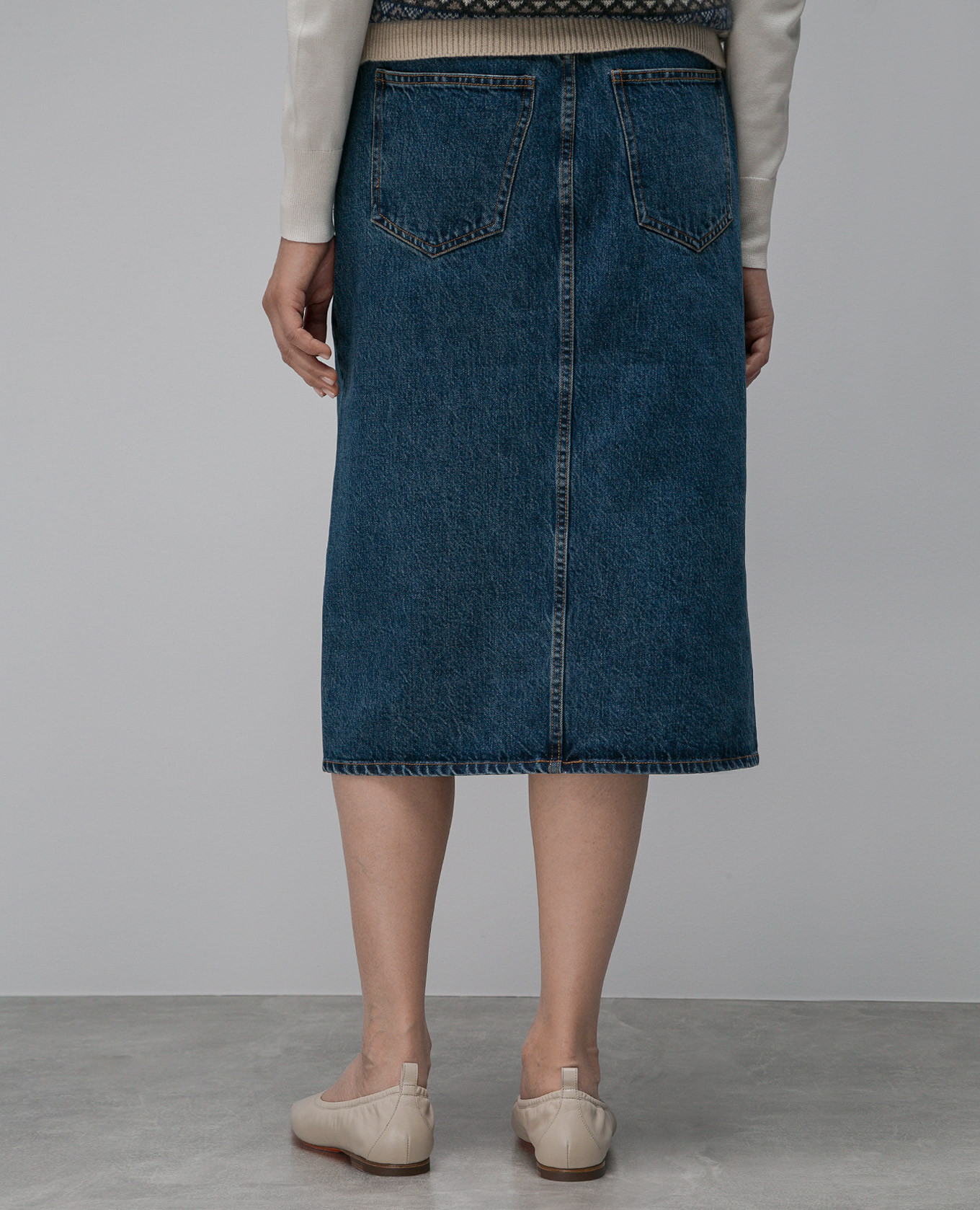 Blue denim skirt CO 4