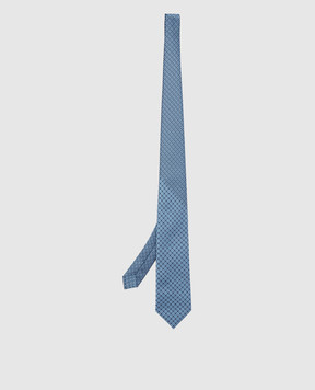 Stefano Ricci Light blue patterned silk tie CCXDD44206