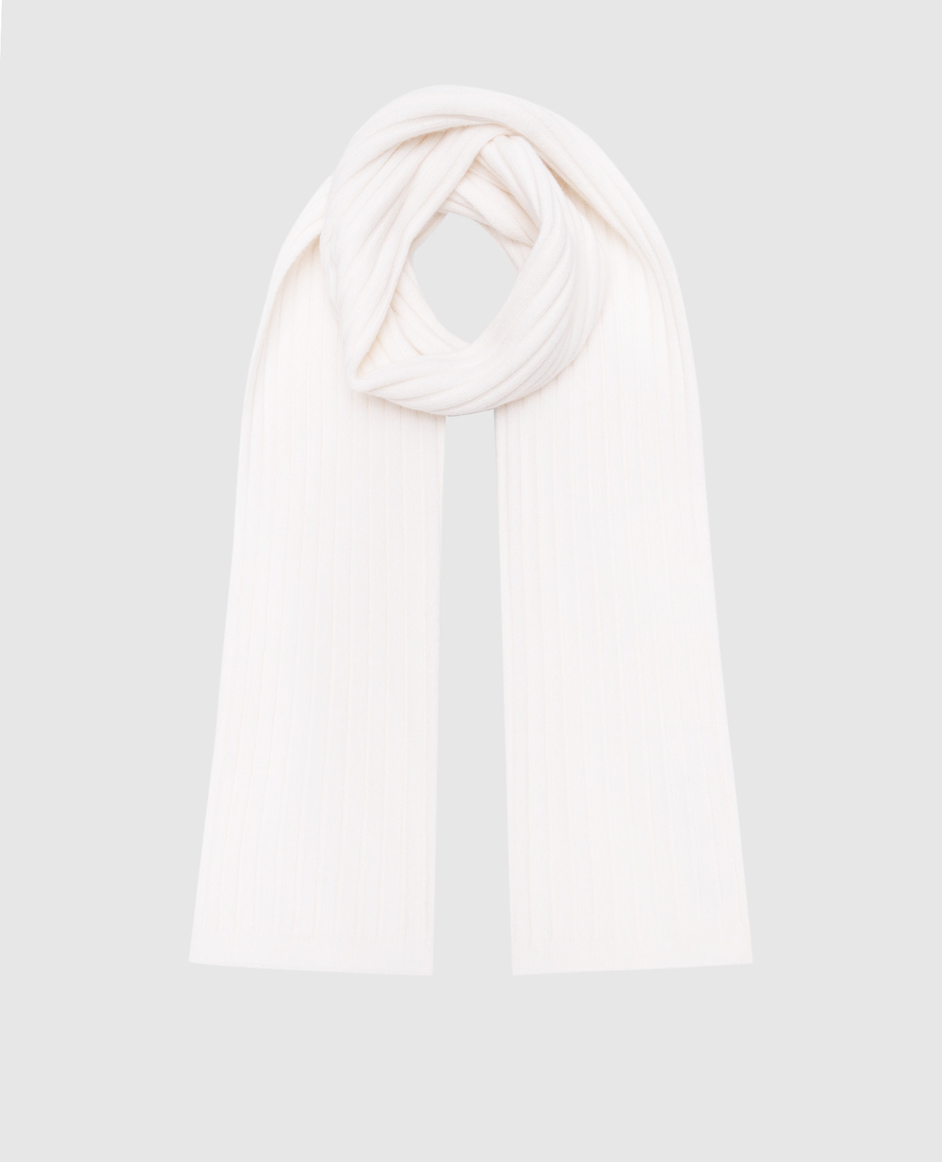 

White cashmere scarf Allude