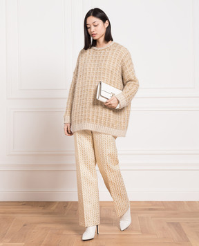 Valentino Beige sweater with lurex 2B3KC42X7P4