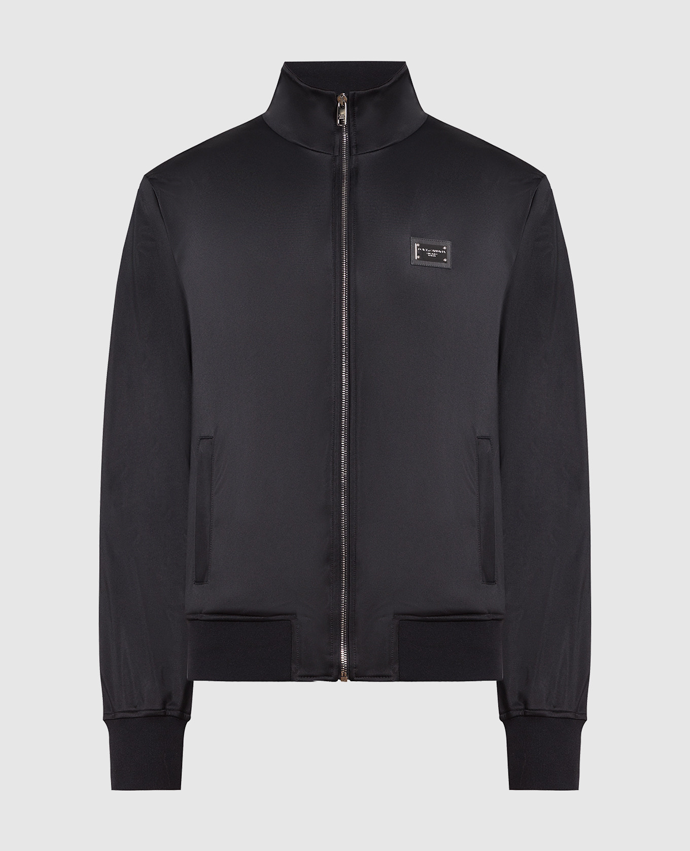 Dolce&Gabbana - Black sport jacket with metal logo G9ABKTHU7B0