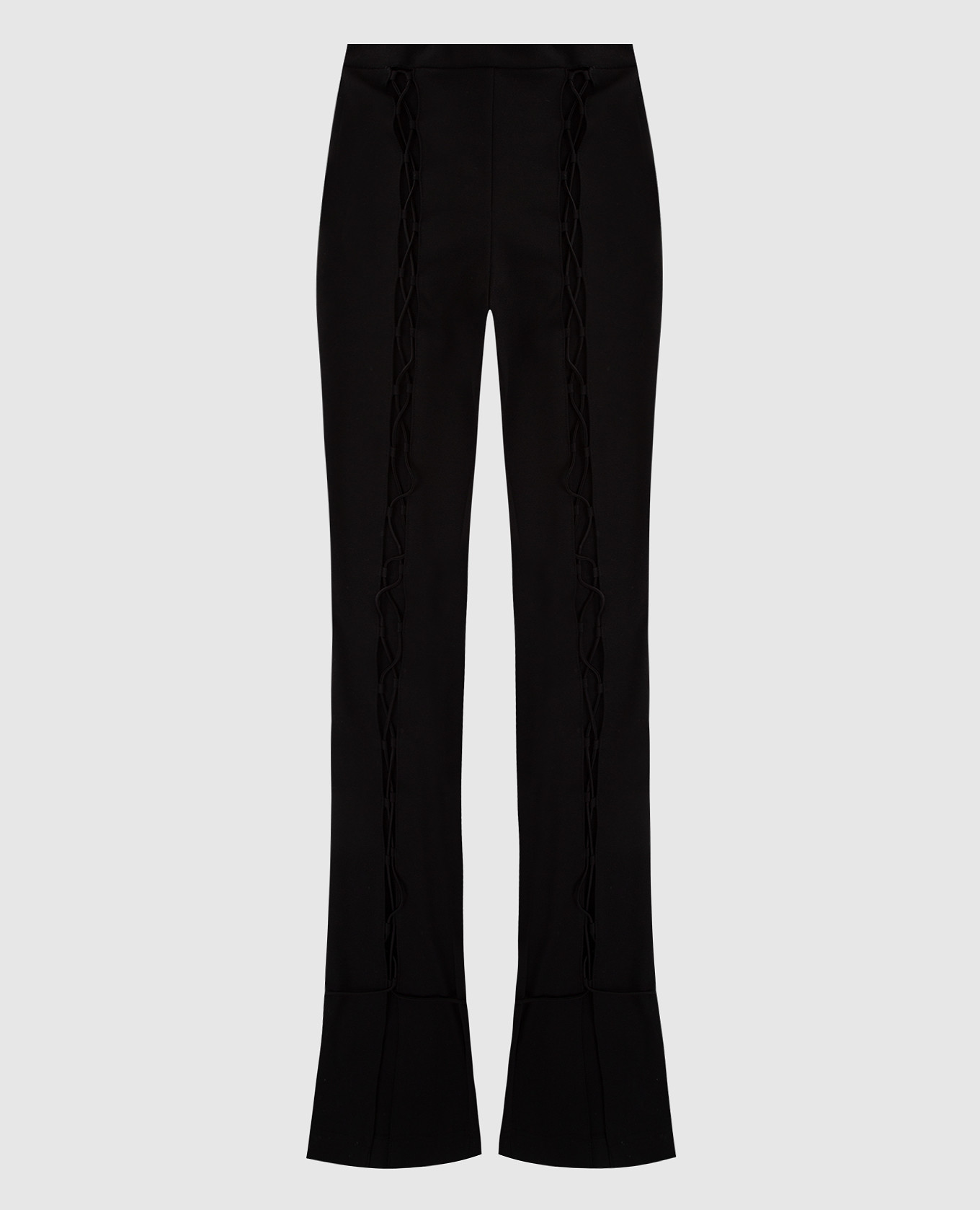 

Black lace-up trousers David Koma