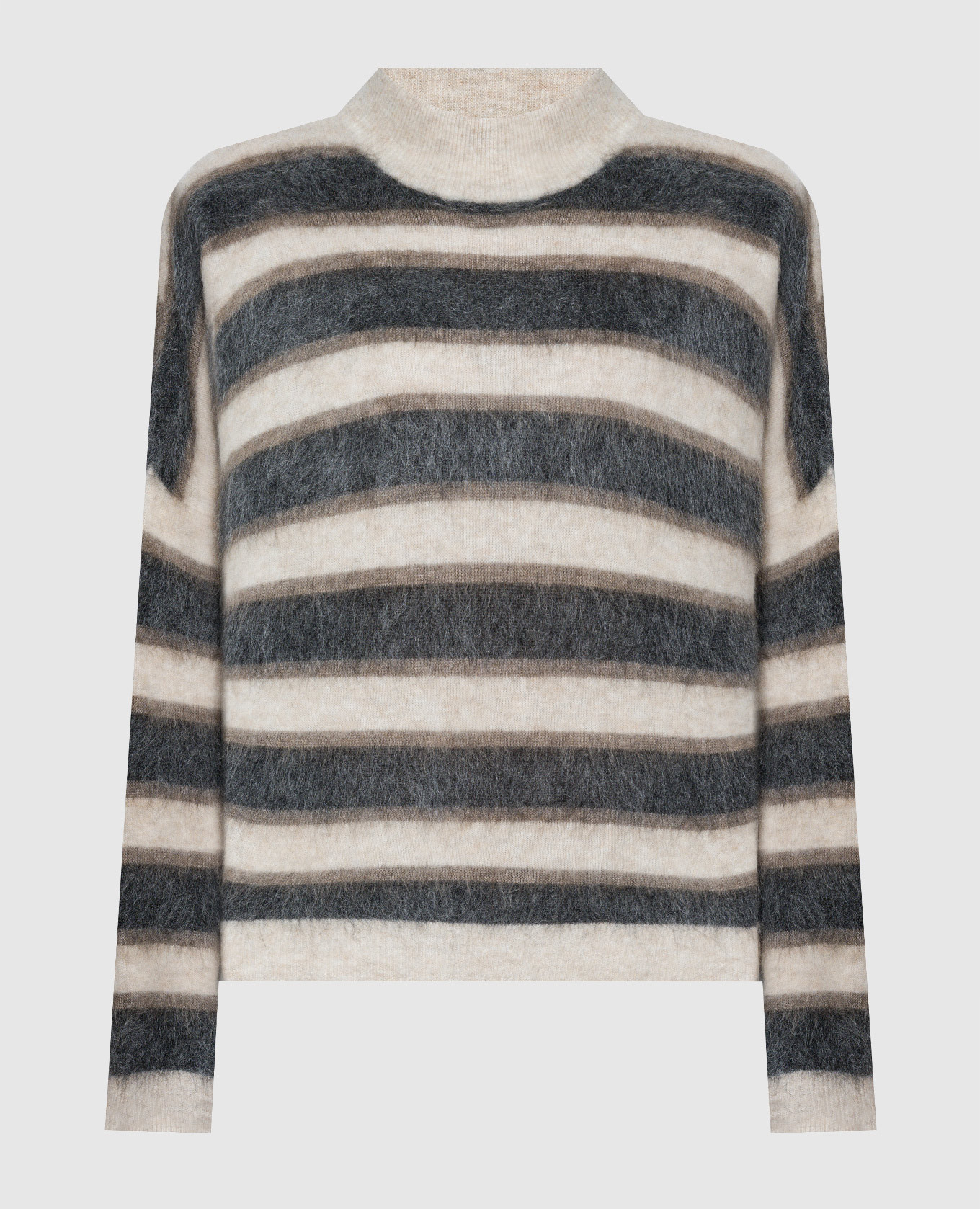 

Sweater in a stripe pattern Brunello Cucinelli, Бежевый