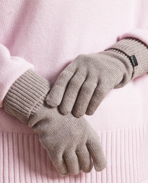 Woolrich Gray cashmere gloves CFWWAC0179FRUF0668