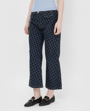 Lanvin Loose fit jeans in JL print RWTR0137D041