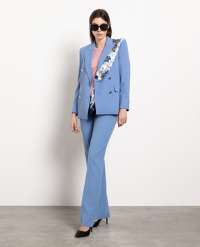 Max Mara Agami wool blue pants AGAMI
