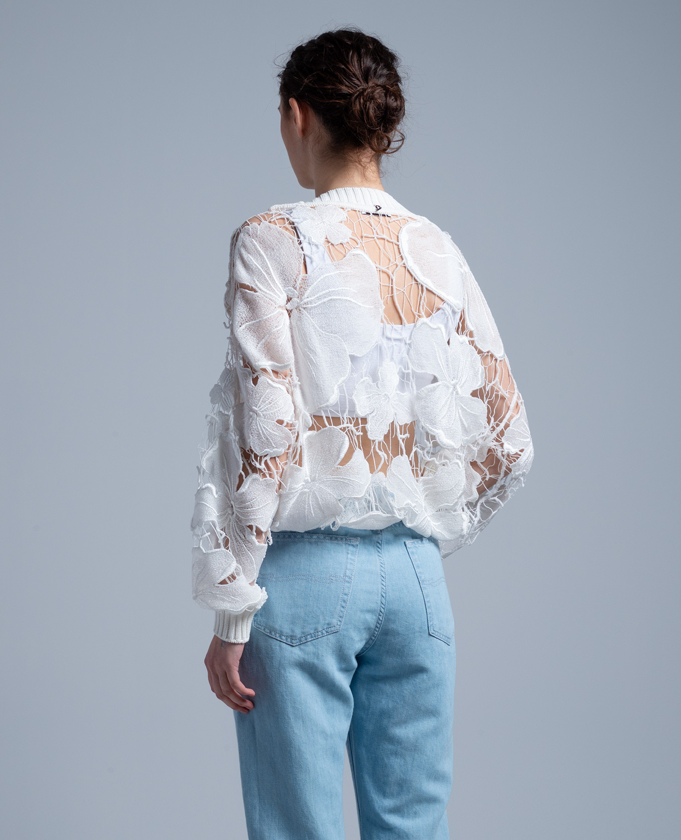 

White openwork sweater Dondup