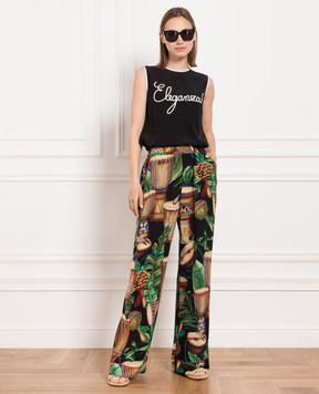 Dolce&Gabbana Printed silk pants FTAMPTIS1D2