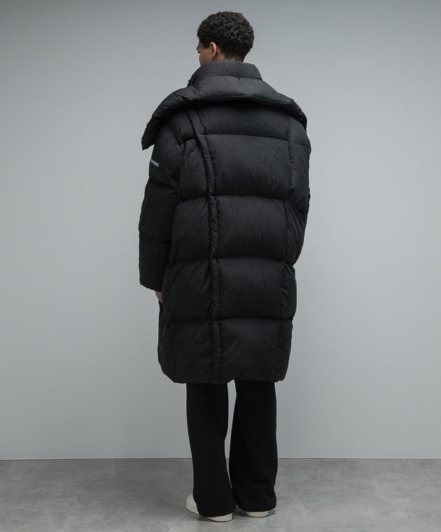 Maison Margiela MM6 - Black loose fit down jacket with logo print  S62AA0078S78461 - buy with Portugal delivery at Symbol