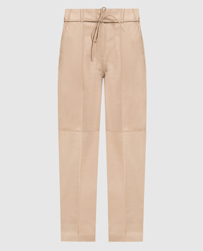 Yves Salomon Brown leather pants 23EYP207XXAPXX