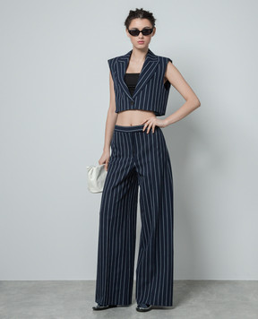 Max & Co Blue vest CORNICE in stripes CORNICE