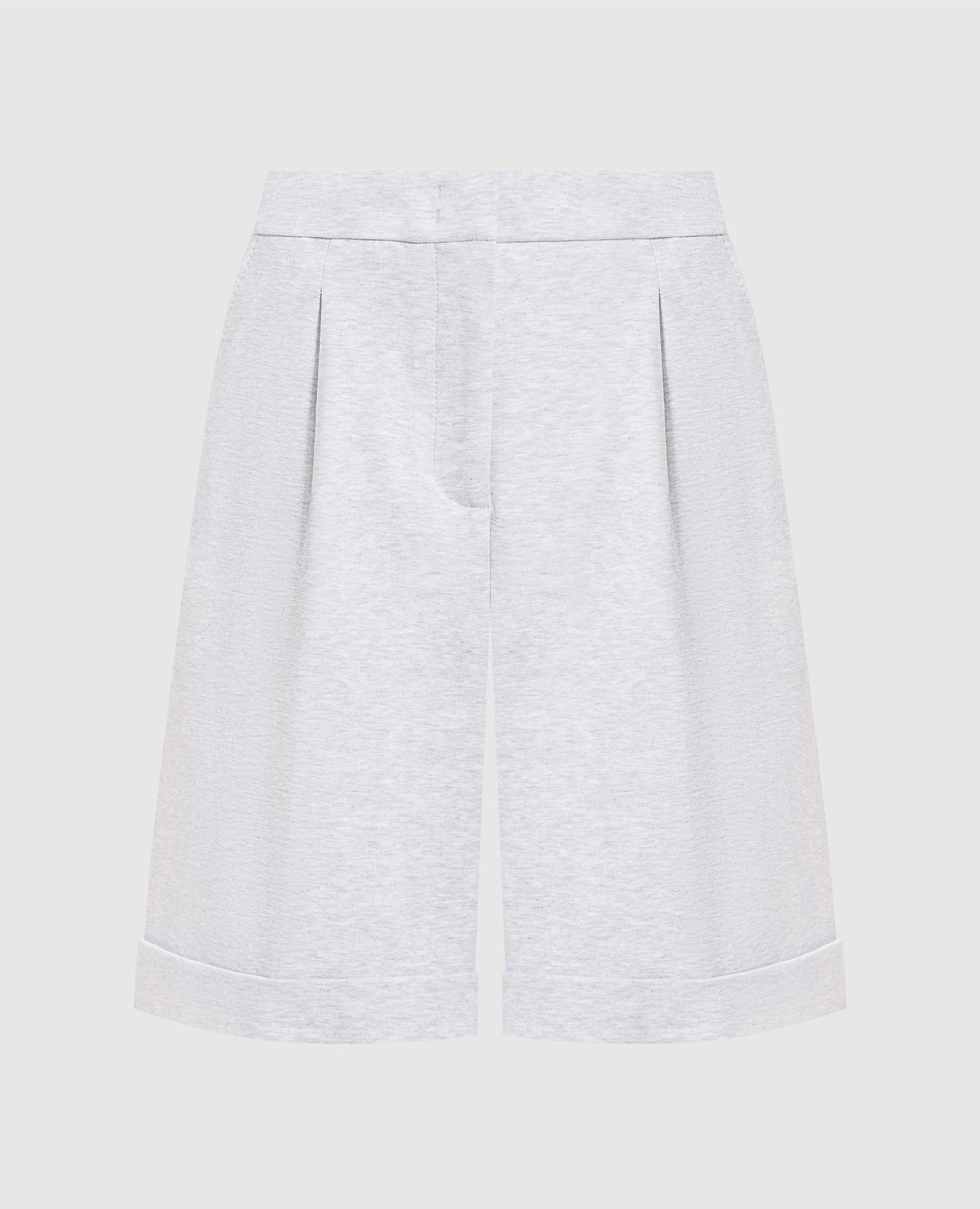 Gray melange shorts peserico