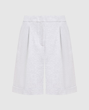 Peserico Gray melange shorts P04083J005640