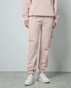 Givenchy Pink joggers with textured logo BW50TJ3Z85