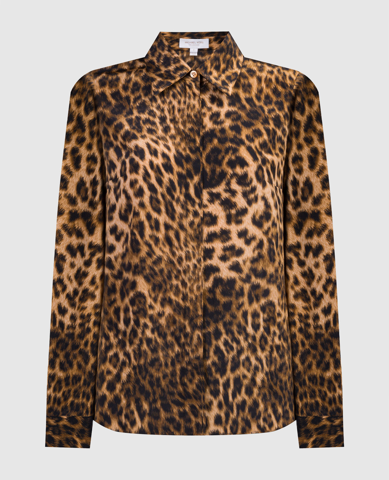 

Blouse made of silk in an animalistic print Michael Kors, Brown