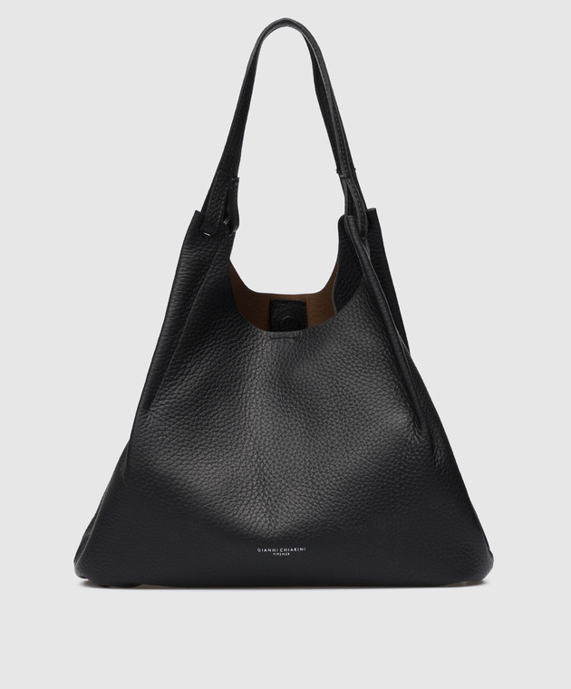Gianni Chiarini - Dua Black Leather Tote Bag BS9720RNGDBL - shop