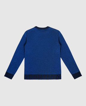 Balmain Children's blue sweater with a logo BT9P70X0106410