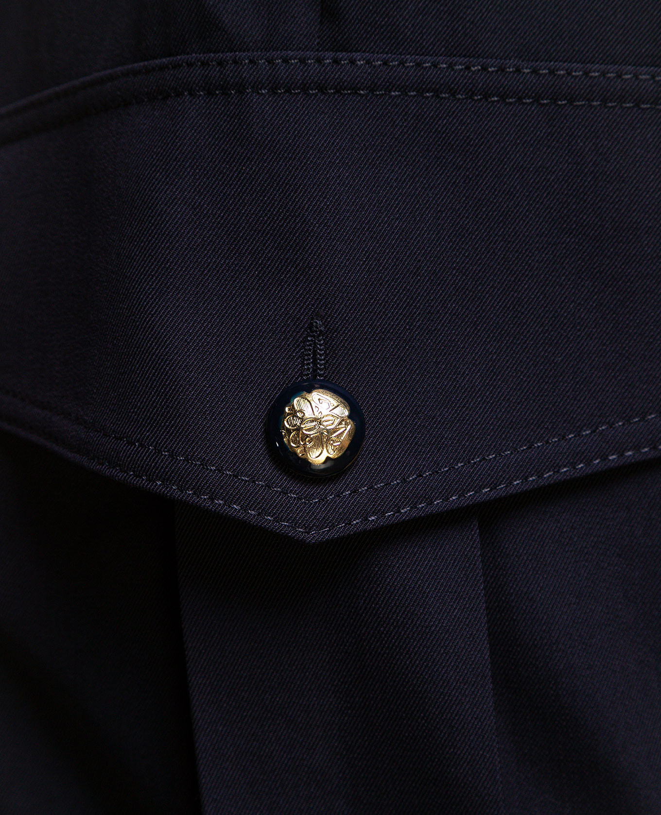 Blue cargo pants with a high rise Alexander McQueen 5