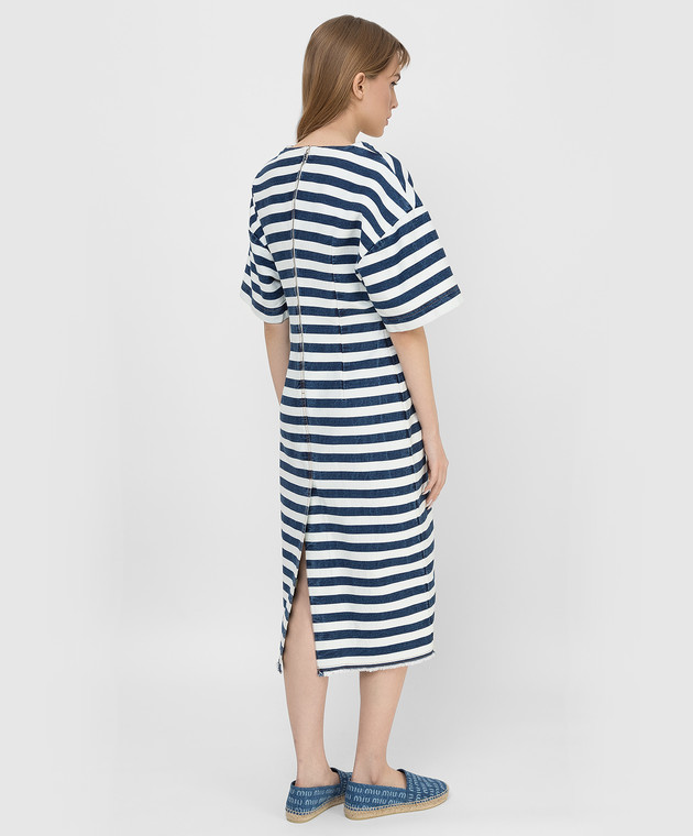 prada striped denim dress Prada - Striped denim dress GFA12710G2