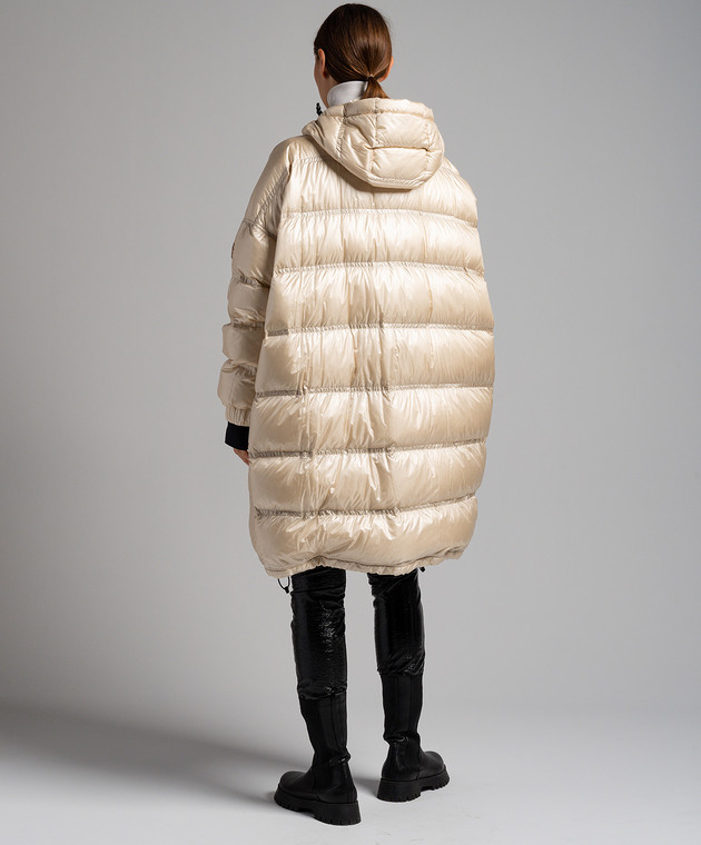 MONCLER ROCHELAIR ダウン コート 1C00002539JH Moncler Grenoble - Rochelair beige down jacket with logo