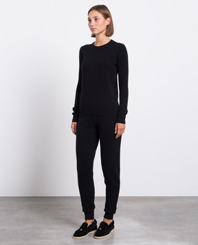 Babe Pay Pls Black cashmere jumper and joggers suit MD9671307341PF
