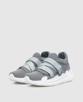 Moncler Compassor gray reflective sneakers 4M00230M2415