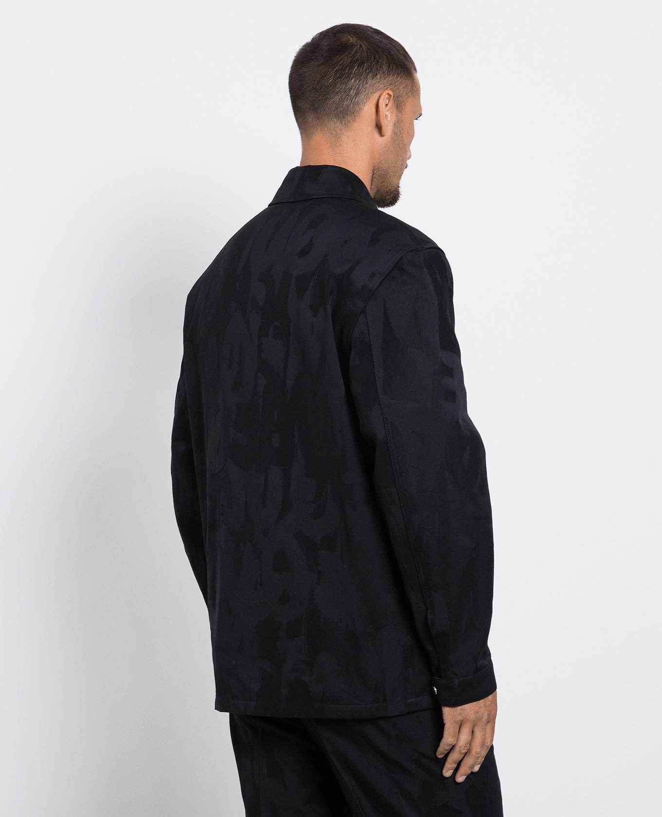 Black jacket with graffiti pattern Alexander McQueen 4