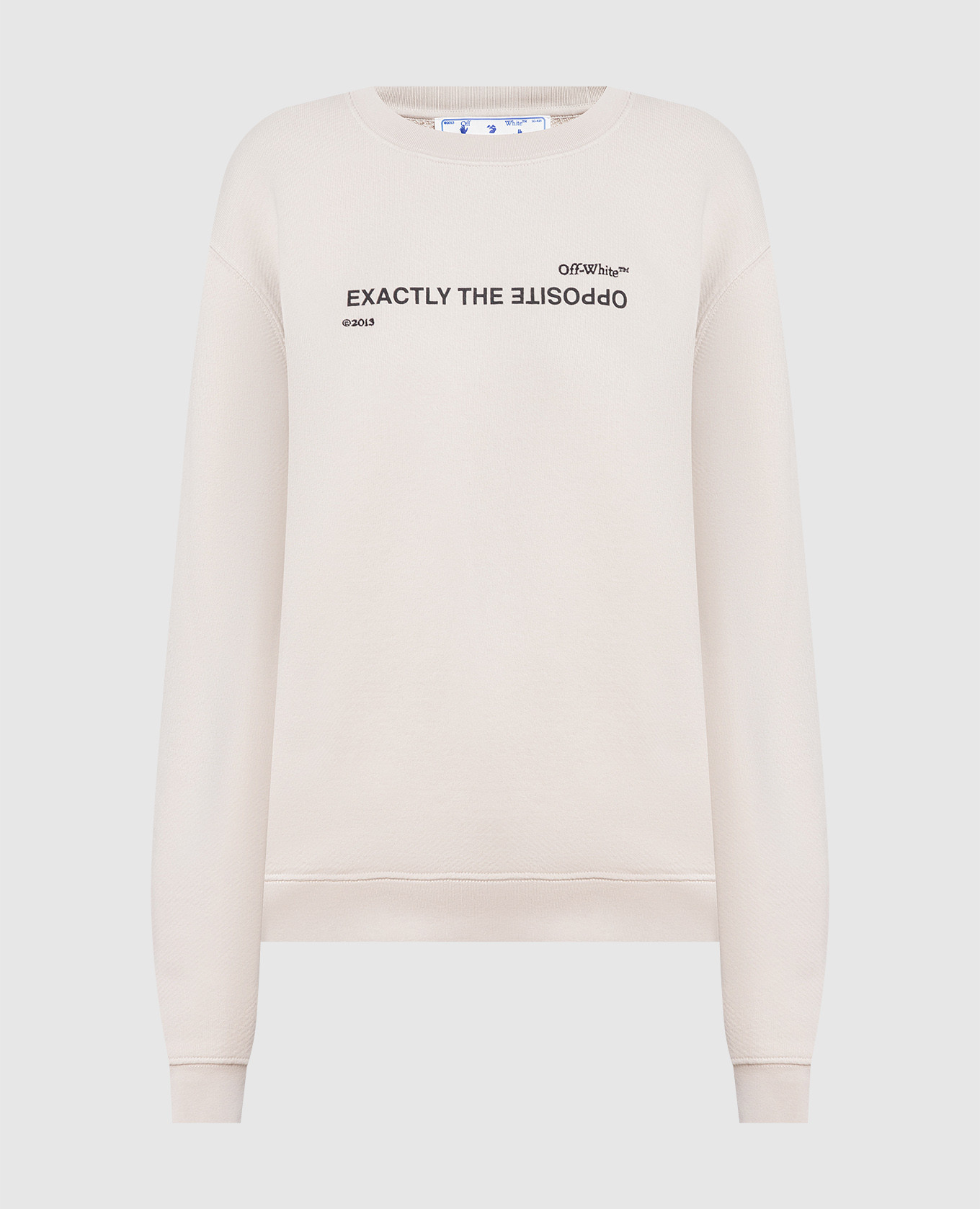 Beige sweatshirt with a contrasting print Off-White