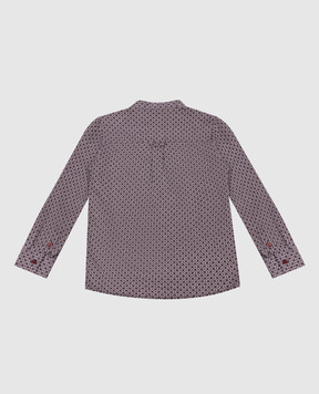 Stefano Ricci Children's brown shirt in a pattern YUC6400020TJ1600
