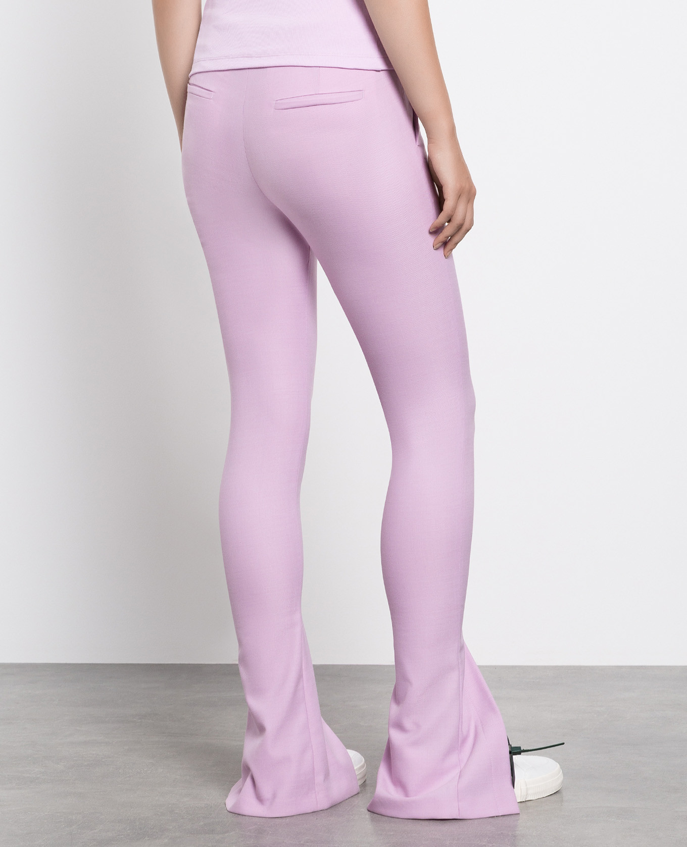 

Purple flared trousers with slits Off-White, Violet
