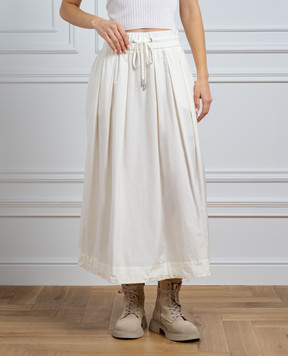 Peserico White midi skirt P05054