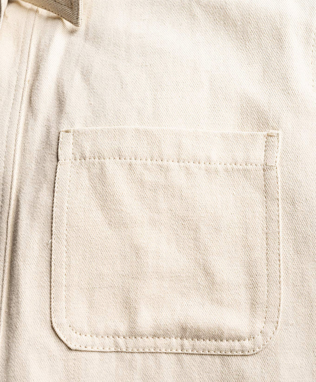 Max Mara - Beige Newport shirt with linen NEWPORT - shop